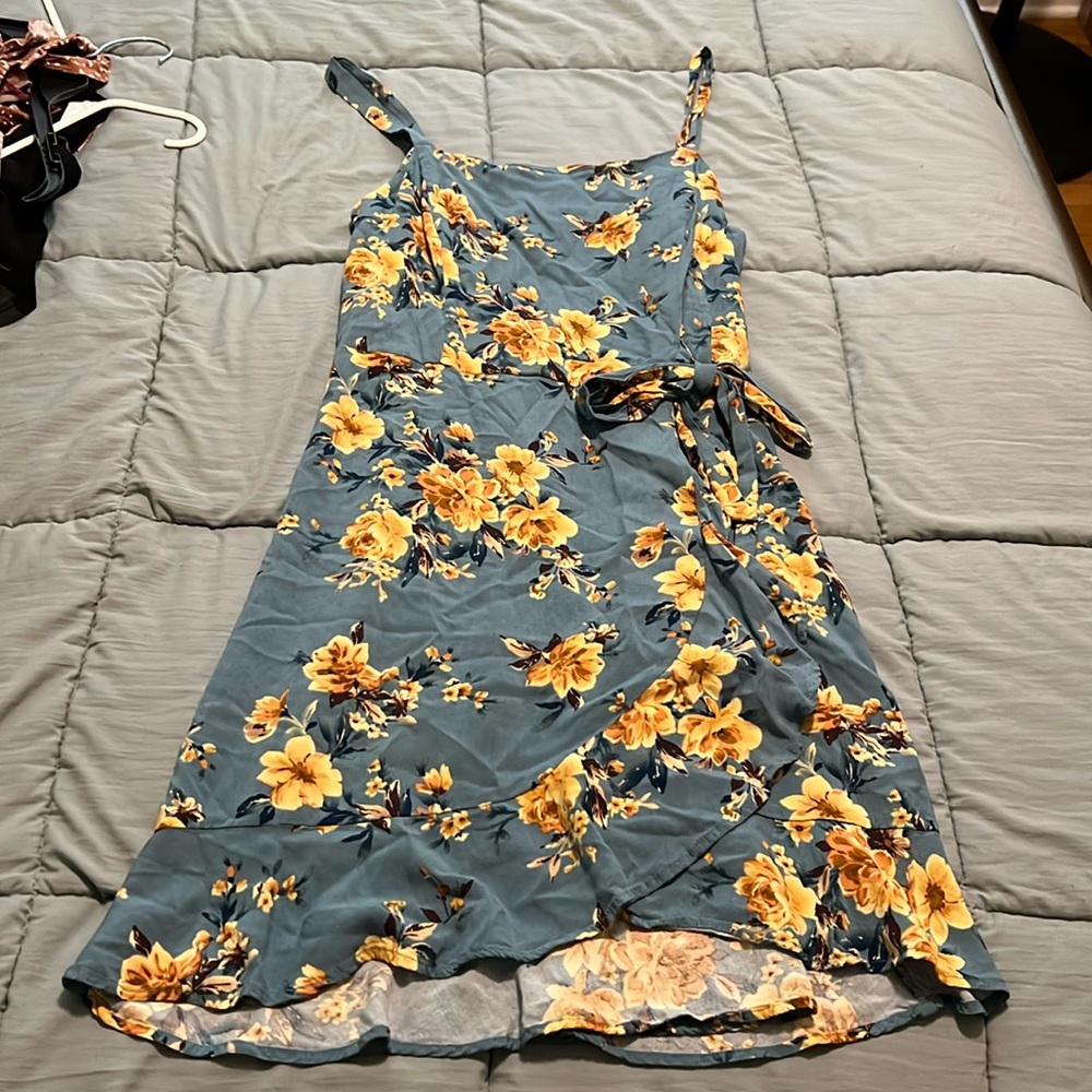 Blue Floral Dress